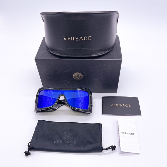 NEW MAXI MEDUSA BIGGIE SHIELD SUNGLASSES VERSACE VE4451 GB1/55 UNISEX NEW